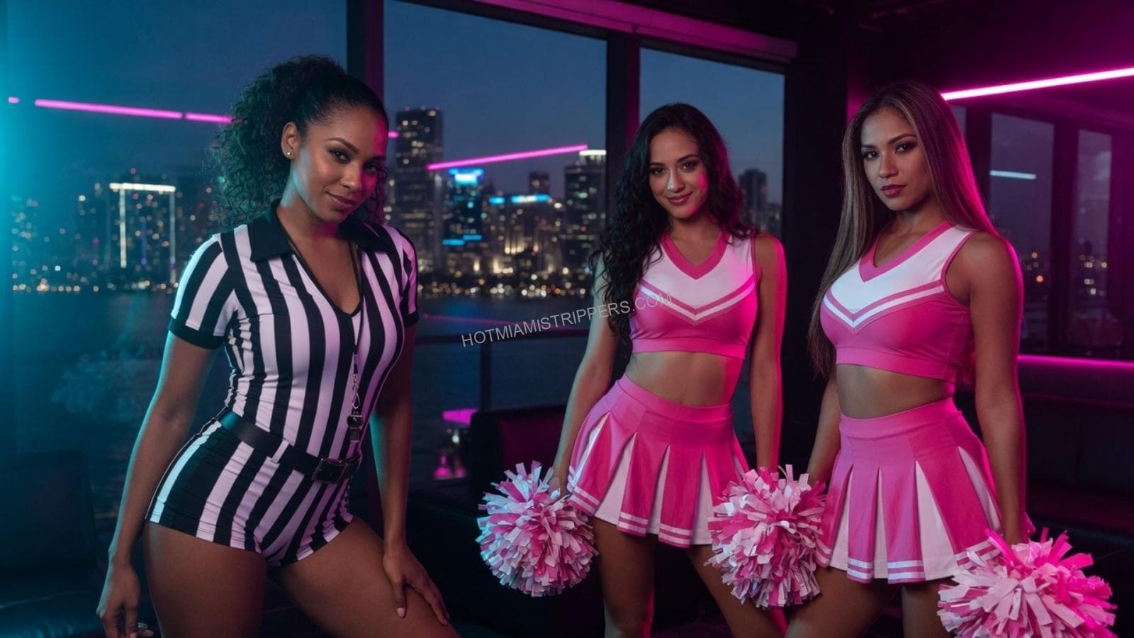 Referee Cheerleader Costume Dancers Miami