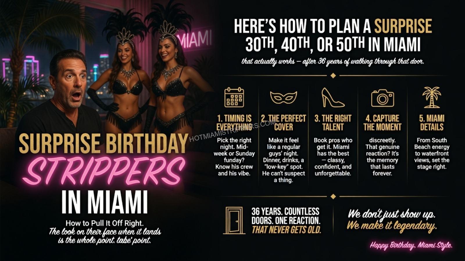Surprise Birthday Stripper Miami